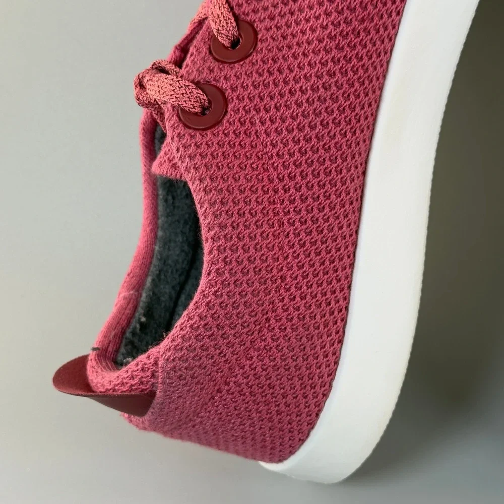 Allbirds Tree Piper Mens 13 Lux Pink White Running Shoes‎ Lace Low Train Sneaker
